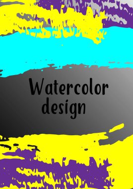 Vektör suluboya arkaplan.