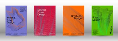 En az vektör tasarım kapakları.