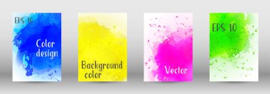 Sulu boya sprey resmini kapaklı tasarım.