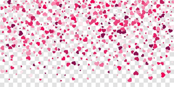 Heart of confetti falls on the background. — Stock Vector