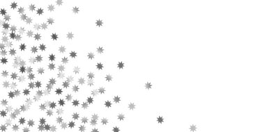 Beyaz bir arka plan üzerinde sabit yıldız.