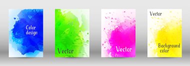 Sulu boya sprey resmini kapaklı tasarım.