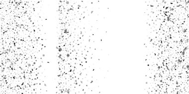 Beyaz arka planda gümüş simli konfeti.