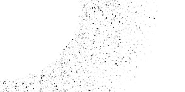 Beyaz arka planda gümüş simli konfeti.