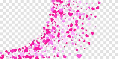 Kalp konfeti arka plan üzerine düşüyor.