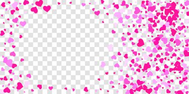 Kalp konfeti arka plan üzerine düşüyor.