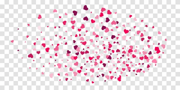 Heart of confetti falls on the background. — Stock Vector