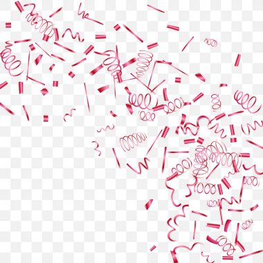  Arka plan kırmızı düşme ile konfeti.