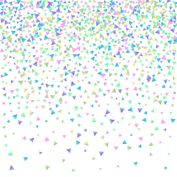 Triangles confettis sur fond blanc . — Image vectorielle