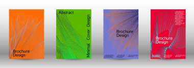 En az vektör tasarım kapakları.