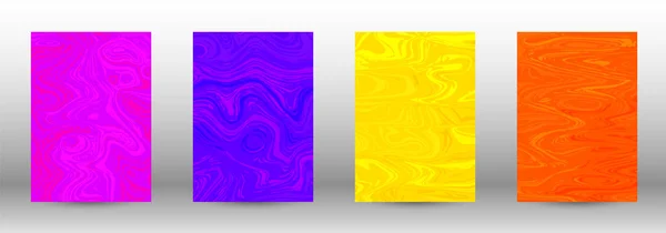 Um conjunto de capas modernas. Padrão de mármore abstrato . — Vetor de Stock