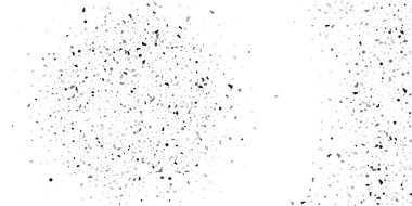 Beyaz arka planda gümüş simli konfeti.