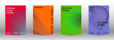 En az vektör tasarım kapakları.