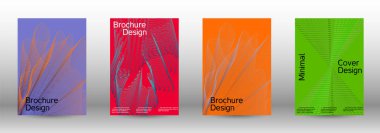 En az vektör tasarım kapakları.