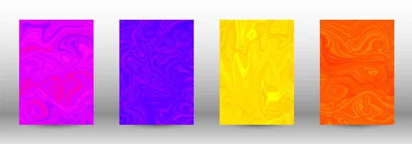 Um conjunto de capas modernas. Padrão de mármore abstrato . —  Vetores de Stock