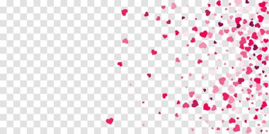 Kalp konfeti arka plan üzerine düşüyor.