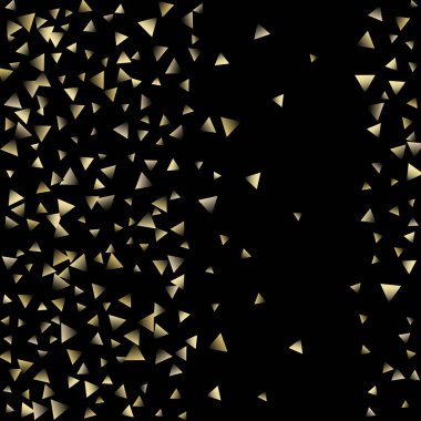 Altın düşen konfeti üçgenler