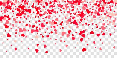 Kalp konfeti arka plan üzerine düşüyor.