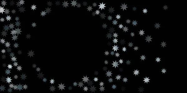Estrella Plata Abstracta Confeti Cae Fondo Estrellado Estrellas Azar Brillan — Archivo Imágenes Vectoriales
