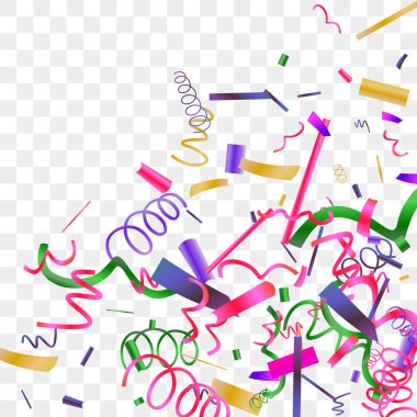 Renkli konfeti parlak ışıltı.