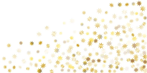 Goldener lässiger Konfetti-Hintergrund. — Stockvektor