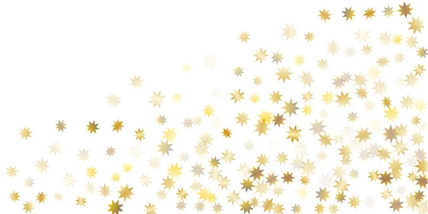 Golden casual confetti achtergrond. — Stockvector