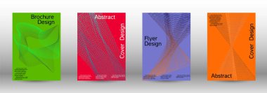 En az vektör tasarım kapakları.