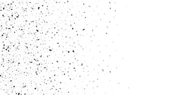 Beyaz arka planda gümüş simli konfeti.