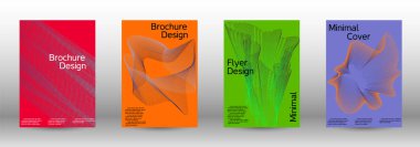 En az vektör tasarım kapakları.