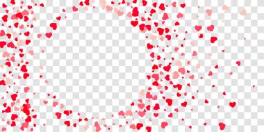 Kalp konfeti arka plan üzerine düşüyor.