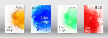 Sulu boya sprey resmini kapaklı tasarım.