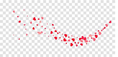 Kalp konfeti arka plan üzerine düşüyor.