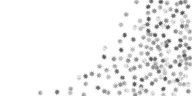 Beyaz bir arka plan üzerinde sabit yıldız.