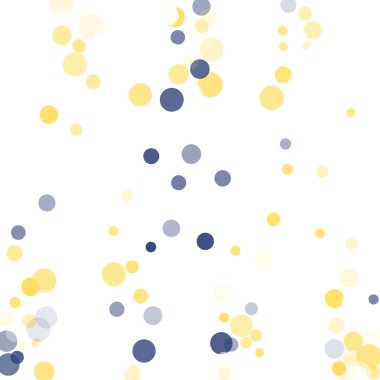 Altın, mavi konfeti şeffaf noktalar.