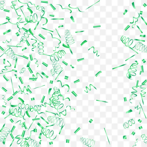Abstraktní pozadí s klesající zelené konfety. — Stockový vektor