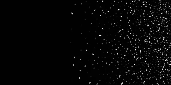 Une paillettes de particules d'argent sur un noir — Image vectorielle