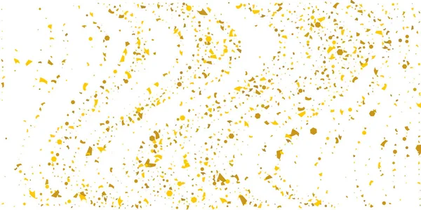 Χρυσόσκονη κομφετί σε λευκό φόντο. — Διανυσματικό Αρχείο