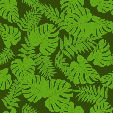 Vektörsüz tropikal desen