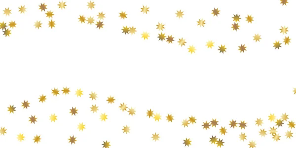 Golden casual confetti achtergrond. — Stockvector