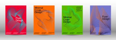 En az vektör tasarım kapakları.