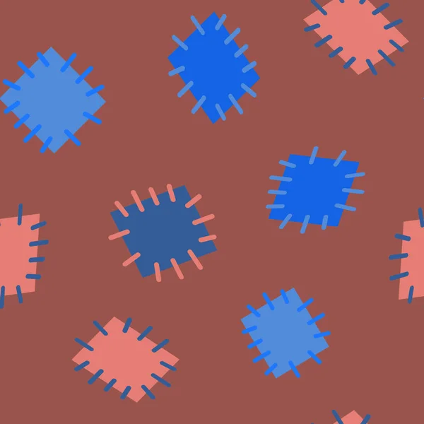 Modèle sans couture dans les patchs de couleur . — Image vectorielle