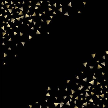 Altın düşen konfeti üçgenler