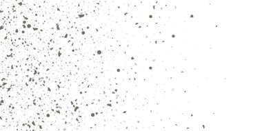 Beyaz arka planda gümüş simli konfeti.