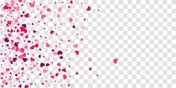 Heart of confetti falls on the background. — Stock Vector