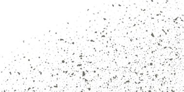 Beyaz arka planda gümüş simli konfeti.