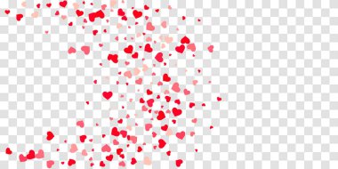 Kalp konfeti arka plan üzerine düşüyor.