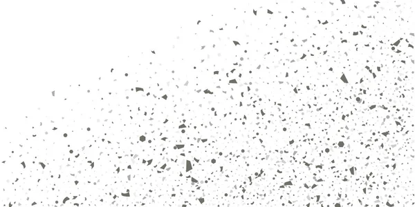 Silver glitter confetti on a white background. — Stock Vector