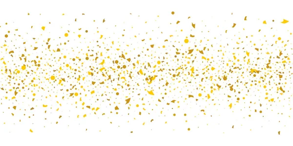 Beyaz arka planda altın parıltılı konfeti.
