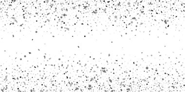 Beyaz arka planda gümüş simli konfeti.