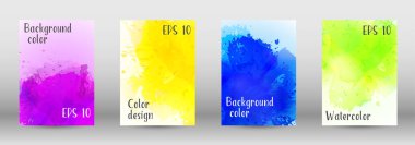 Sulu boya sprey resmini kapaklı tasarım.